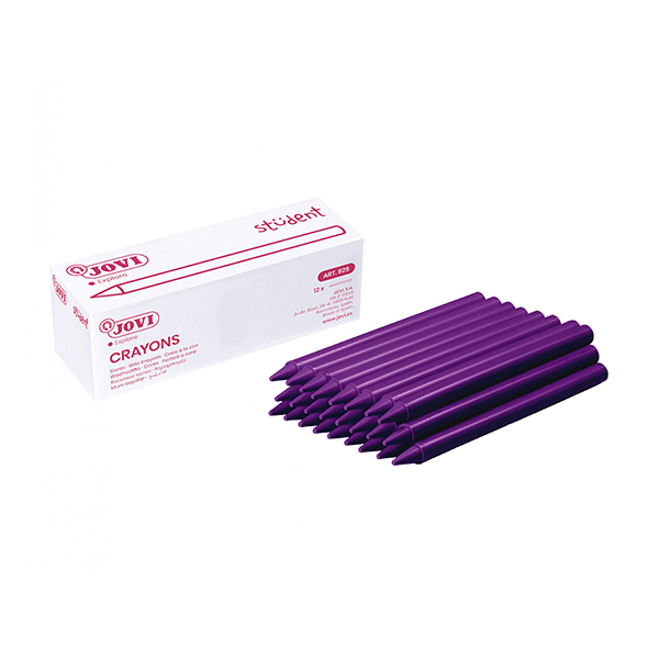 Caja 25 ceras Plasticolor Jovi Violeta (1)