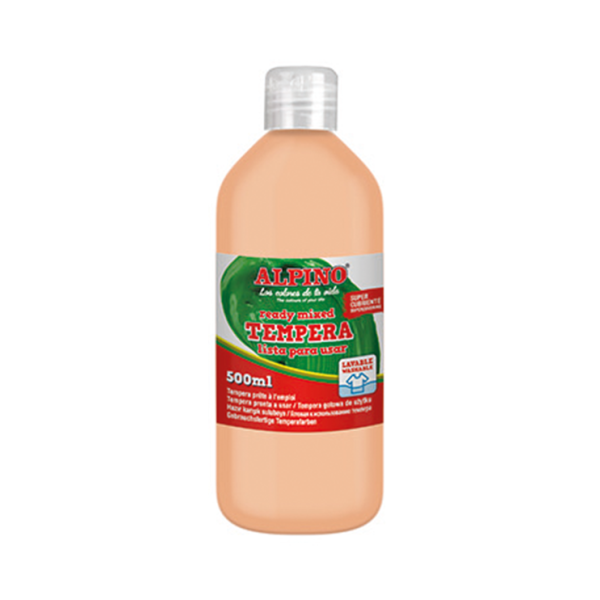 Témpera superlavable Alpino 500 ml. Melocotón Claro (6)