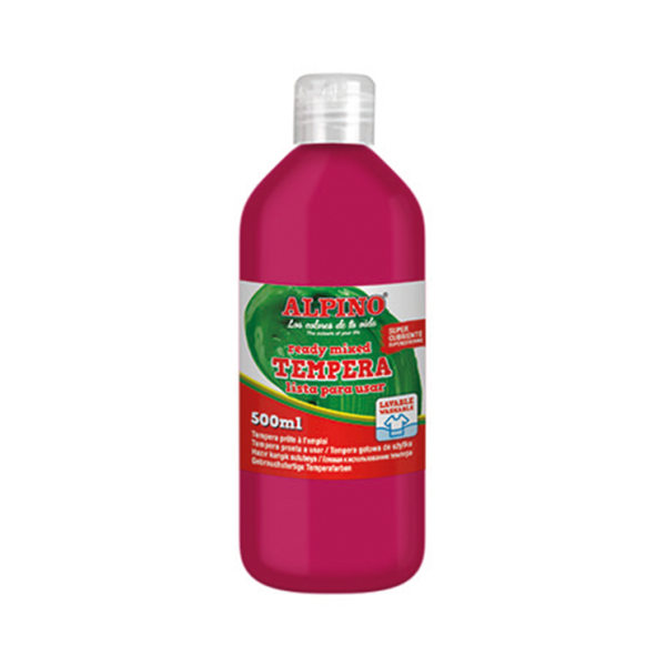 Témpera superlavable Alpino 500 ml. Magenta (6)