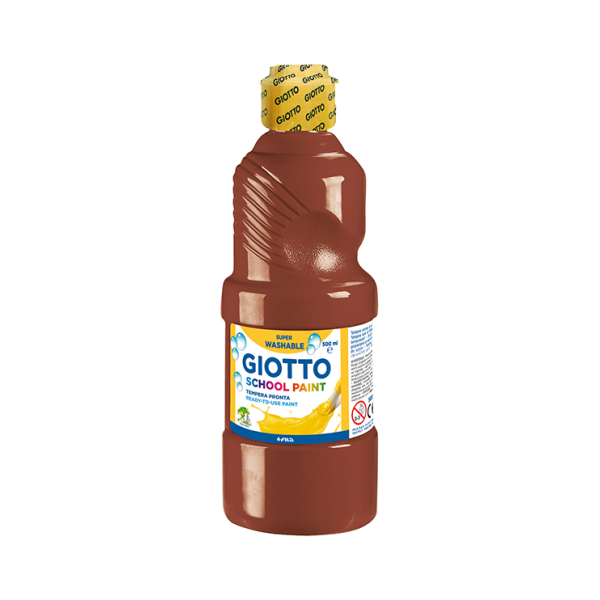 Témpera líquida Giotto 500 ml. Marrón (6)