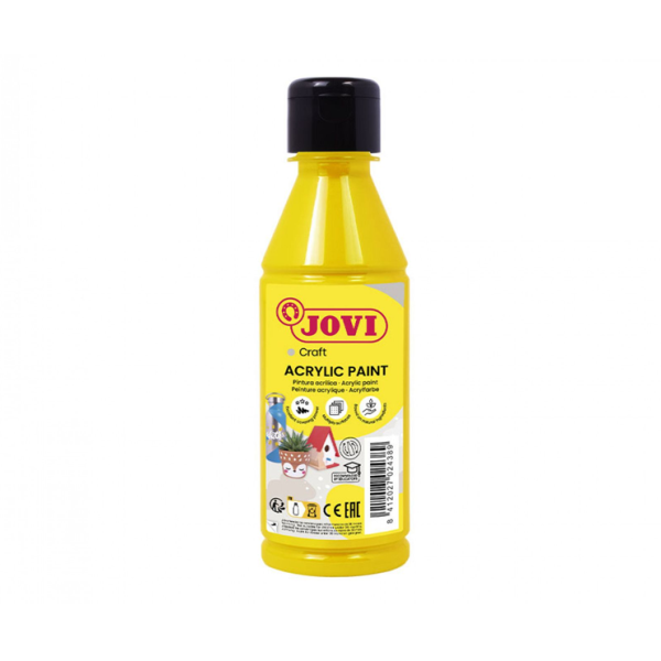 Pintura multiuso Jovidecor 250 ml. Amarilla (1/12)