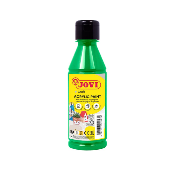 Pintura multiuso Jovidecor 250 ml. Verde medio (1/12)