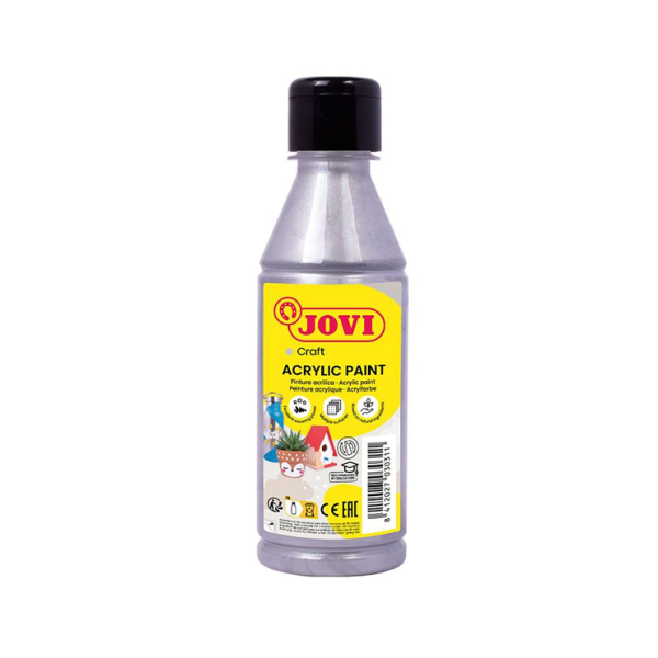 Pintura multiuso Jovidecor 250 ml. Plata (1/12)