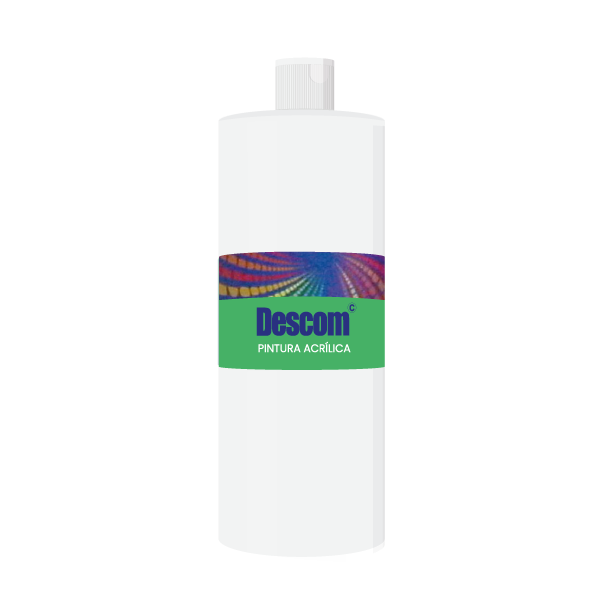 Pint. acrílica Descom 500 ml. Blanco (10)