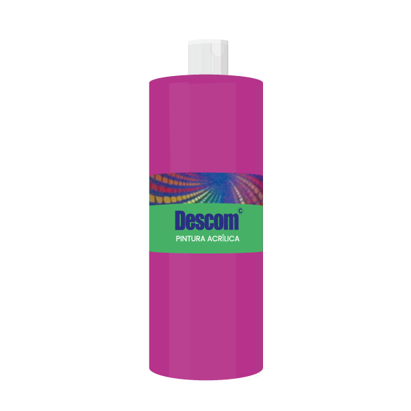 Pint. acrílica Descom 500 ml. Magenta (10)