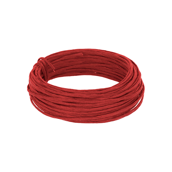 Rollo 10 m. alambre recubierto papel Rojo (6)