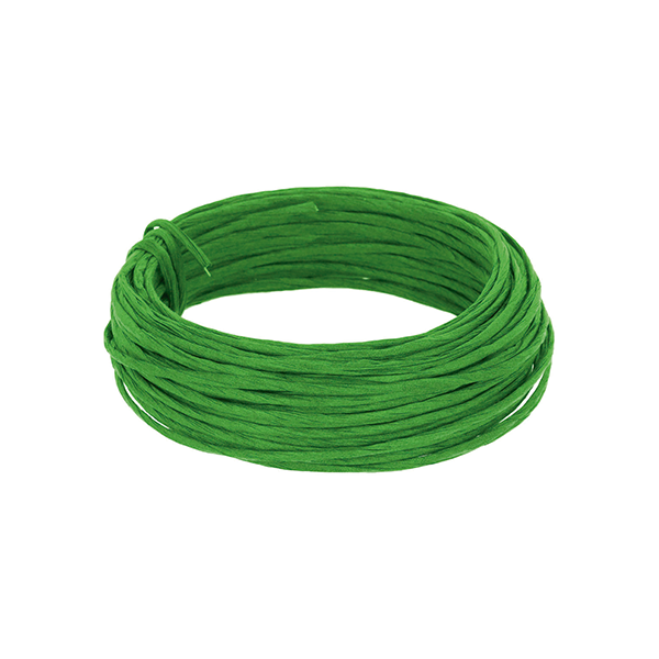 Rollo 10 m. alambre recubierto papel Verde (6)