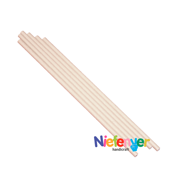 Pack 25 pajitas papel 20 cm. Kraft (1)