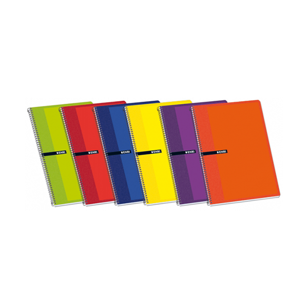 Cuaderno espiral Enri 4º tapa blanda
