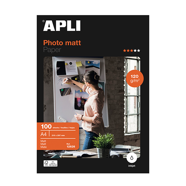 Apli matt presentations A4 100 hojas 120 g.