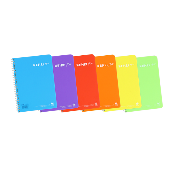 Cuaderno Enri espiral + tapa pp. 4º