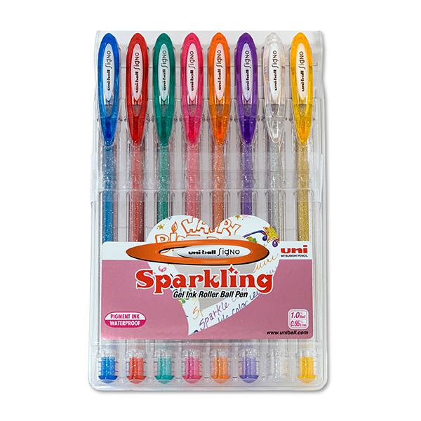 Uni-ball Signo 120 Sparkling set 8 u.