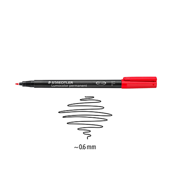 Rotulador permanente Staedtler Lumocolor doble punta - Material