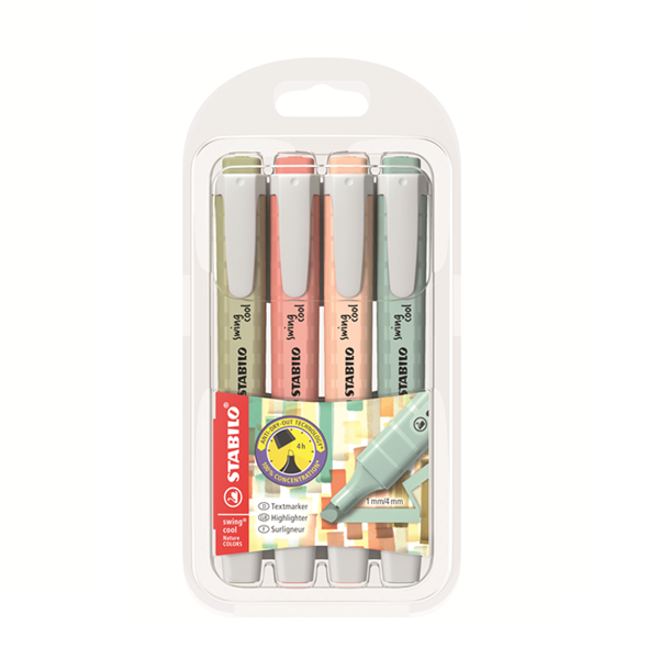 Stabilo Swing cool NatureCOLORS. Estuche 4