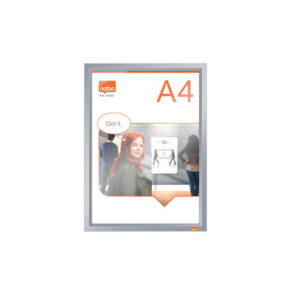 Porta-póster Impression Pro A4 marco alum.