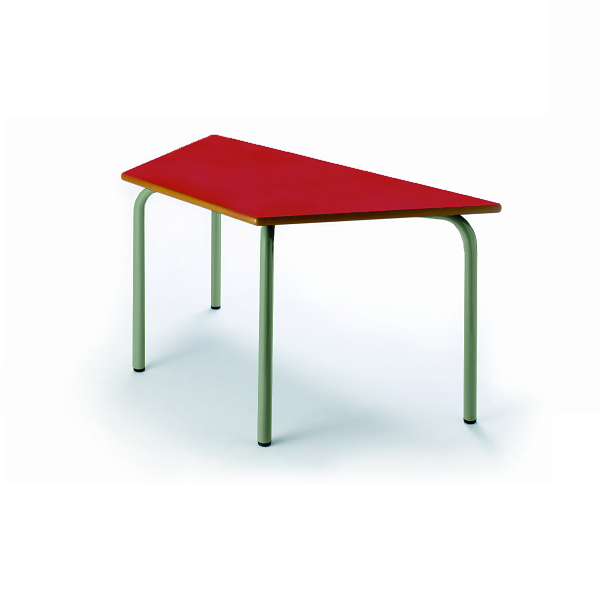 Mesa trapezoidal 205 - 120x3 L60 cm. pata verde alt.46