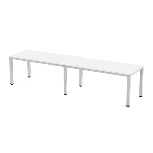 Mesa Executive rect. doble est. Blanco 360x80