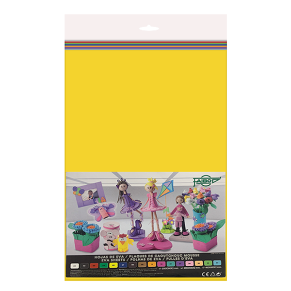 Plancha Eva lisa 40x60 cm surtido 5