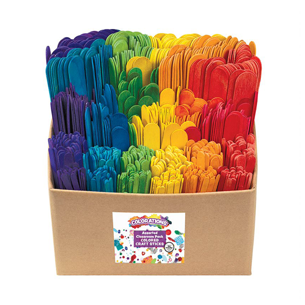 Palillos variados colores surtidos. Pack 1200