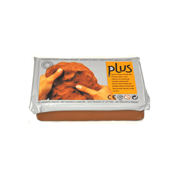 Pasta modelar Plus terracota 1,5 Kg.