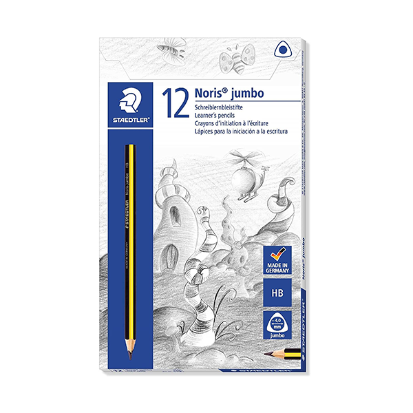 Lápices HB Staedtler Noris jumbo 119. Caja 12