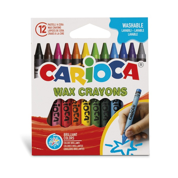 Ceras Carioca Wax crayons. Estuche 12 u.