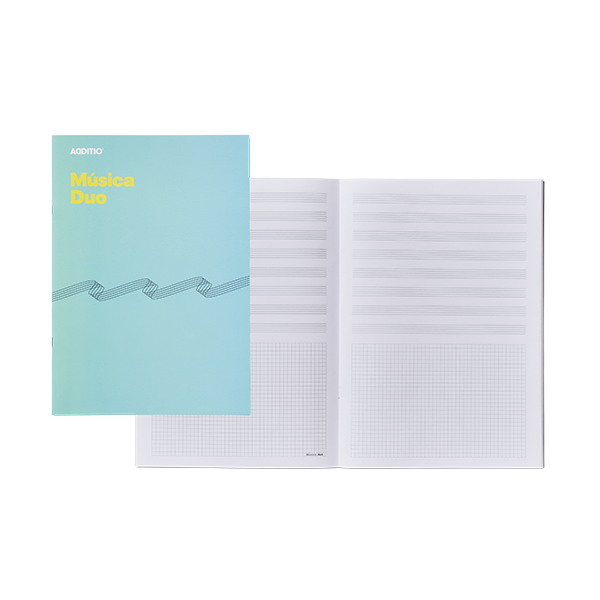 Cuaderno música secundaria duo Additio 40 pag.