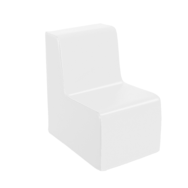 Asiento 32x45x50 cm. alt. 25 cm. Blanco