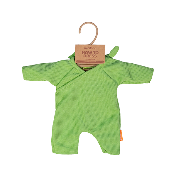 Pijama verde gorro 32 cm