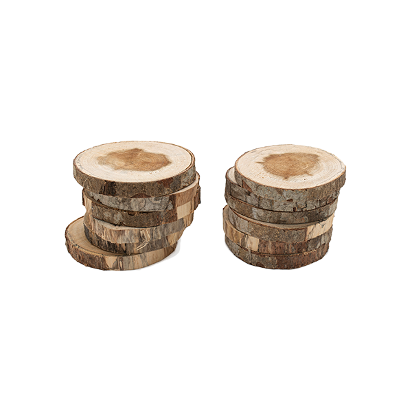 Tronquitos de madera Ø 8-10 cm 12 u.