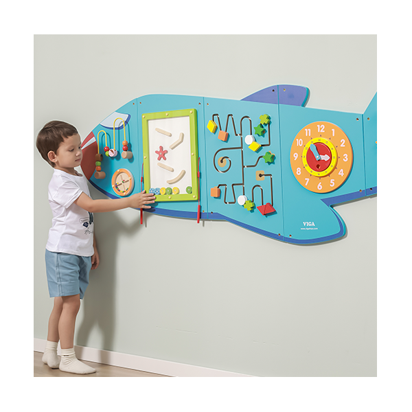 Paneles para pared con actividades Avión