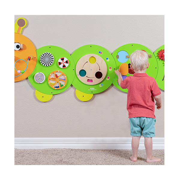 Paneles para pared con actividades Oruga