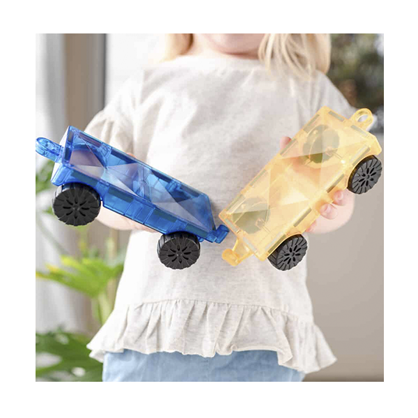 Coches arcoíris Connetix. Pack 2 u.