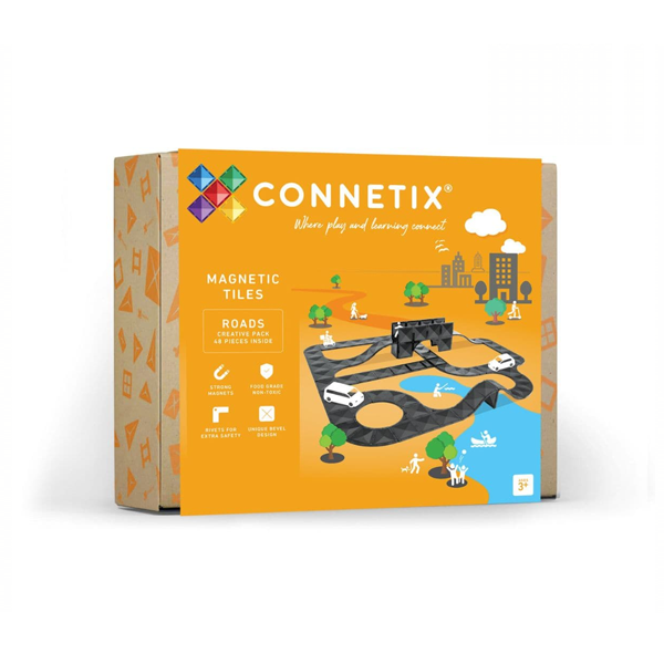 Carreteras creativas Connetix. Pack de 48 u.