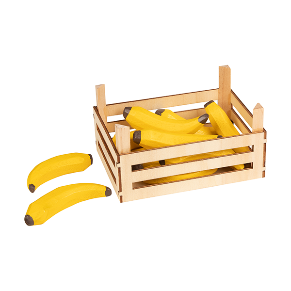 Bananas en caja madera