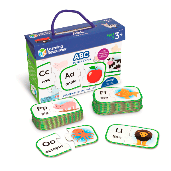 Tarjetas puzzle ABC cards