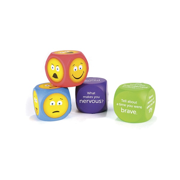 Soft foam emoji cubes