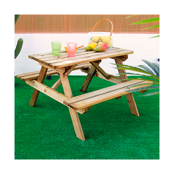 Mesa picnic infantil 90x90x56cm
