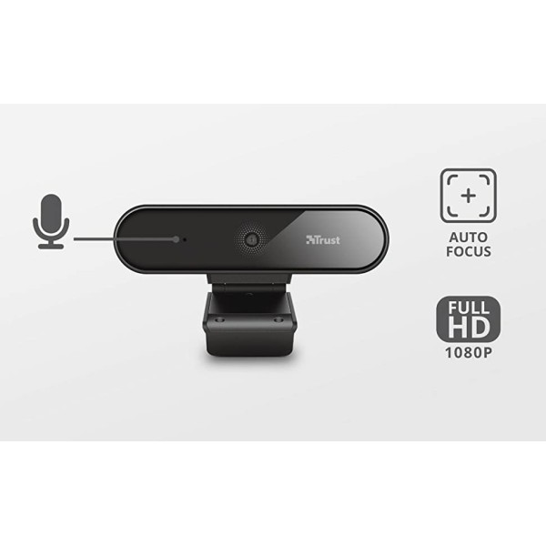 WEBCAM & MICRO TRUST TYRO/FHD 1080P/ENFOQUE Y BALANCE