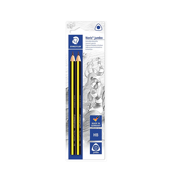 Blíster Staedtler 2 lápices Triplus grueso