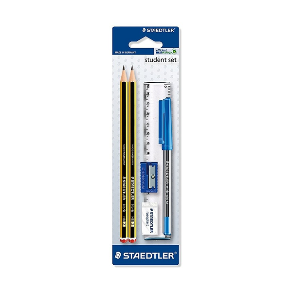 Set Staedtler. Lápiz,boli,regla,goma y afilalápiz