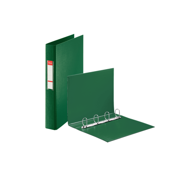 ¿Carpeta Esselte 4 anillas 25 mm. Verde