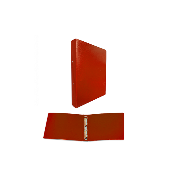 ¿Carpeta cartón 4 anillas 25 mm. Roja