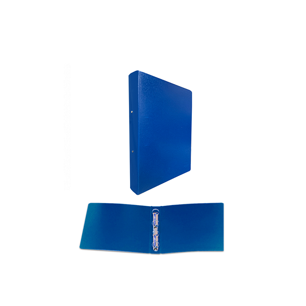 ¿Carpeta cartón 4 anillas 25 mm. Azul