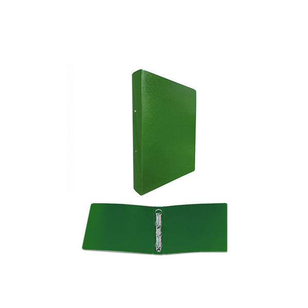 Carpeta cartón 4 anillas 25 mm. Verde