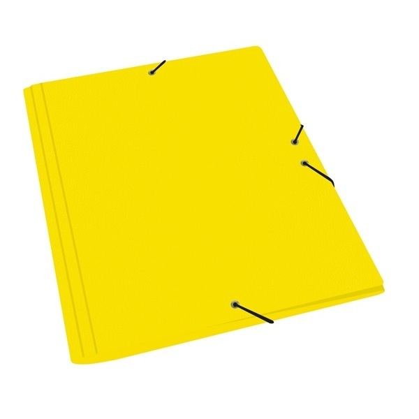 Carpeta gomas cartón compacto Amarillo