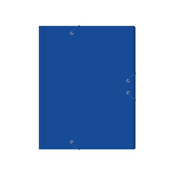 ¿&Carpeta gomas cartón compacto Azul