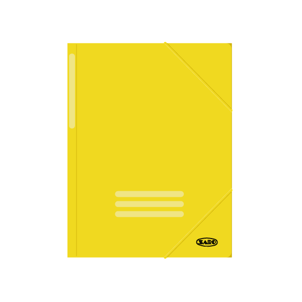 Carpeta gomas cartón Amarillo (100)