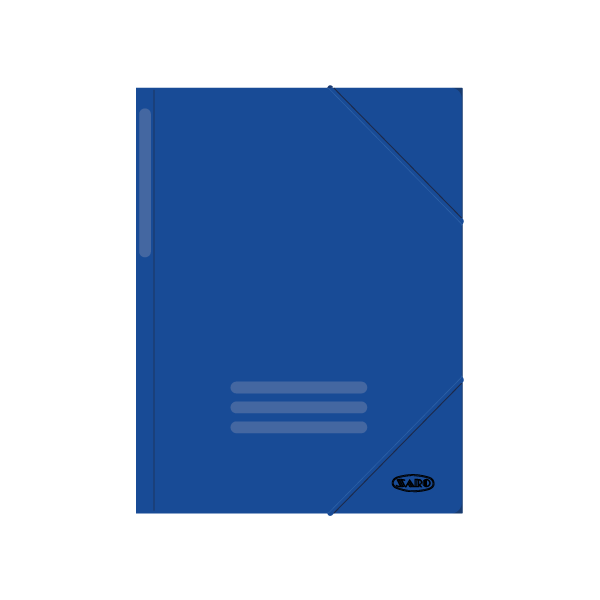 ¿Carpeta gomas cartón Azul oscuro