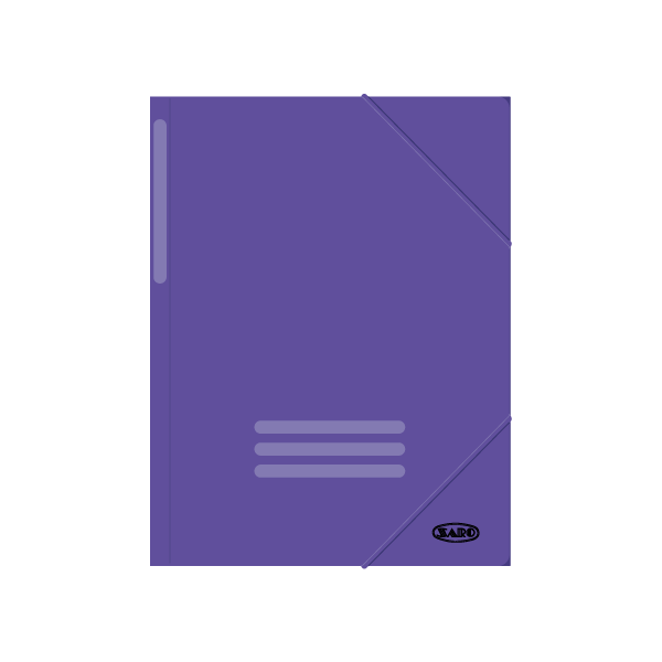 Carpeta gomas cartón Violeta (100)